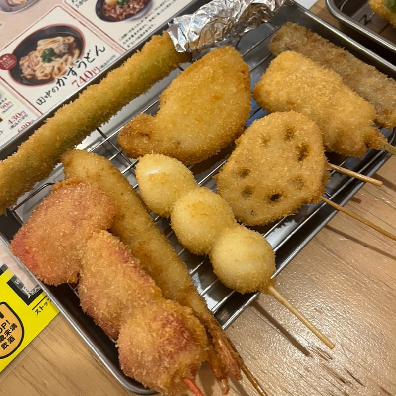 定番8本盛り(串カツ田中 中洲川端店)