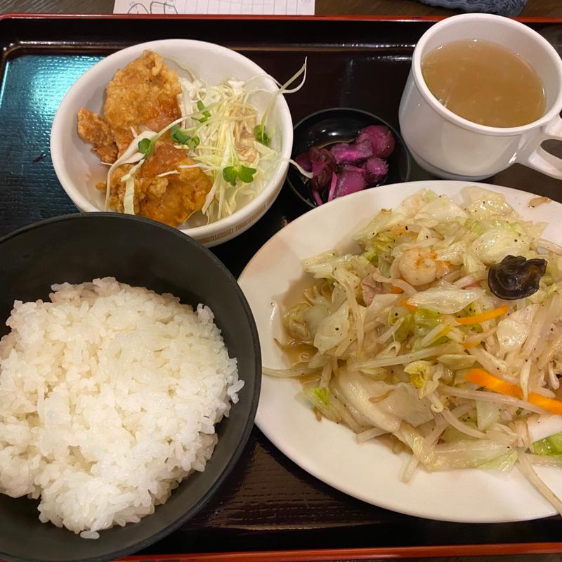 日替定食　野菜炒め(中華料理 六明閣)