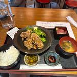 唐揚げ　刺身小鉢付き