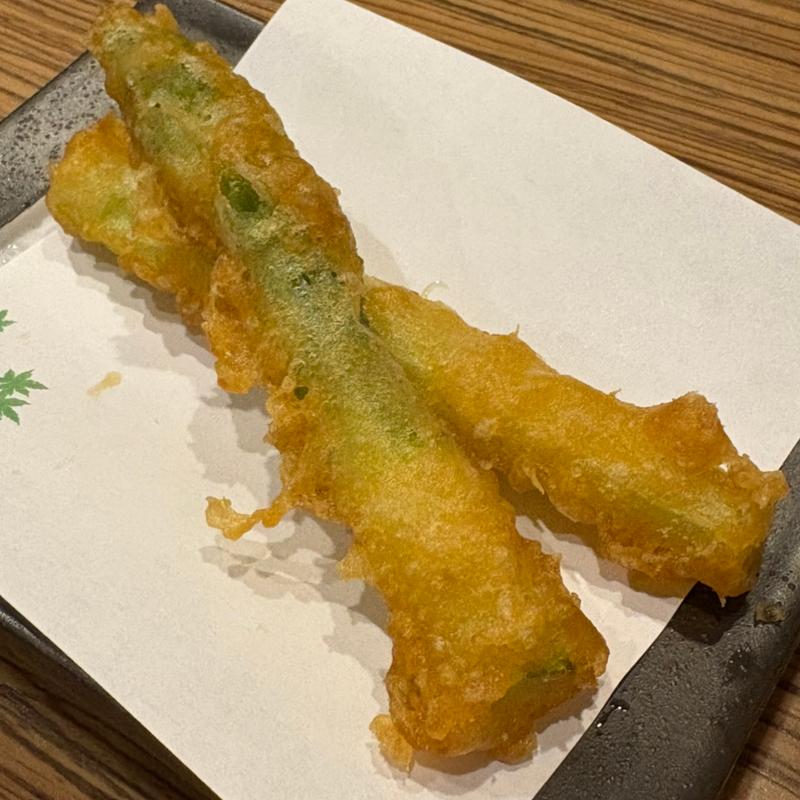 アスパラの天ぷら(鈴亭 （リンテイ）)