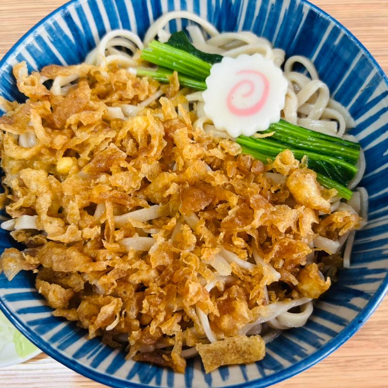 冷したぬきそば(翁そば)