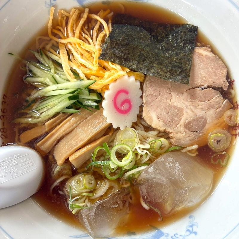 冷やしラーメン(御食事処 幸来軒)