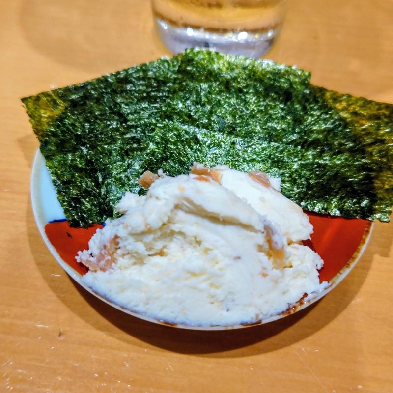 自家製薫香南高梅とクリームチーズ  海苔(めのじ)