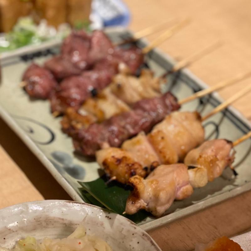 「おまかせ盛合わせ」塩焼き盛合わせ(炭火焼き鳥 串八珍 新宿中央口店)