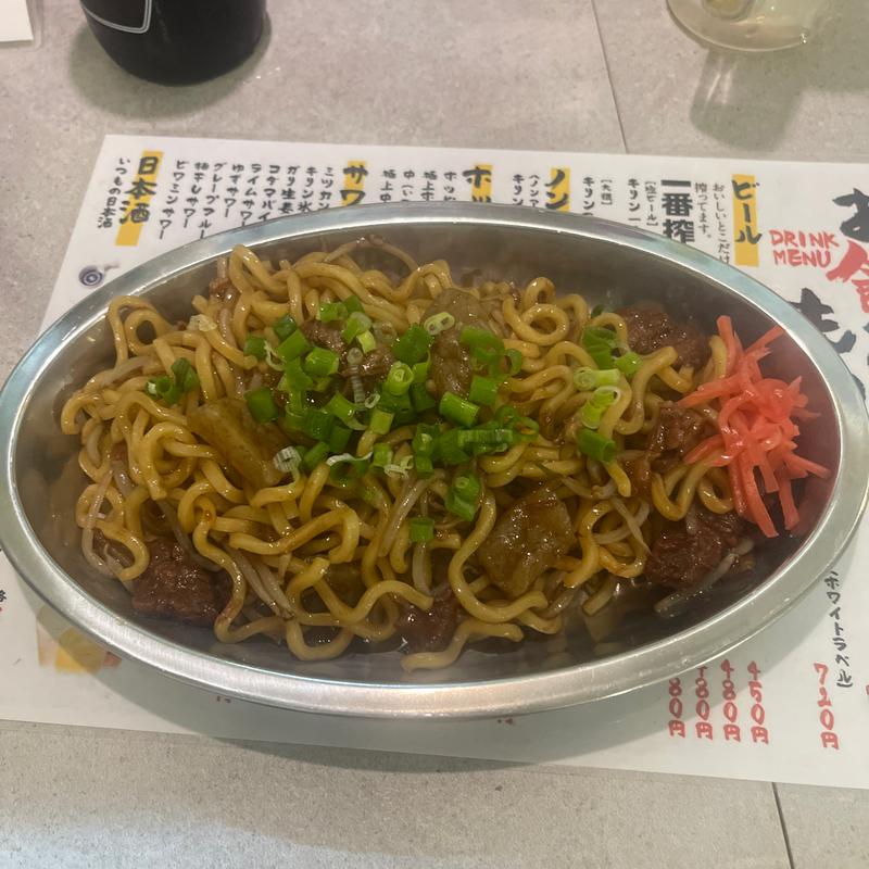 ぼっかけ焼きそば(大衆酒場 フルマチタロウ)