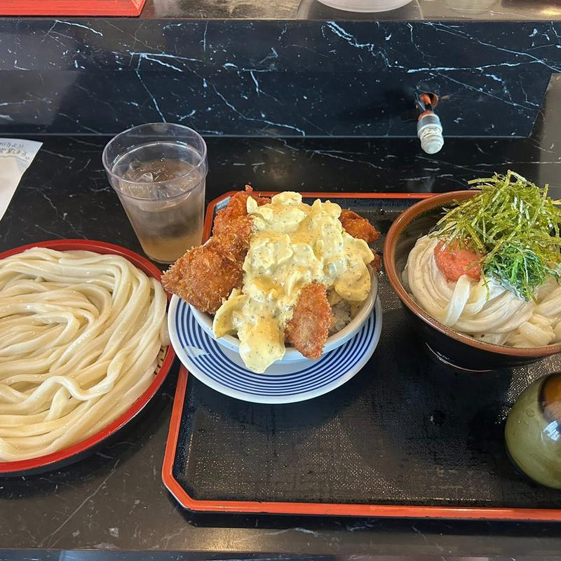 ざるうどん ソースかつ丼セット(まさか )