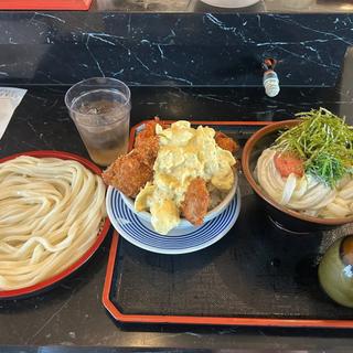 ざるうどん ソースかつ丼セット