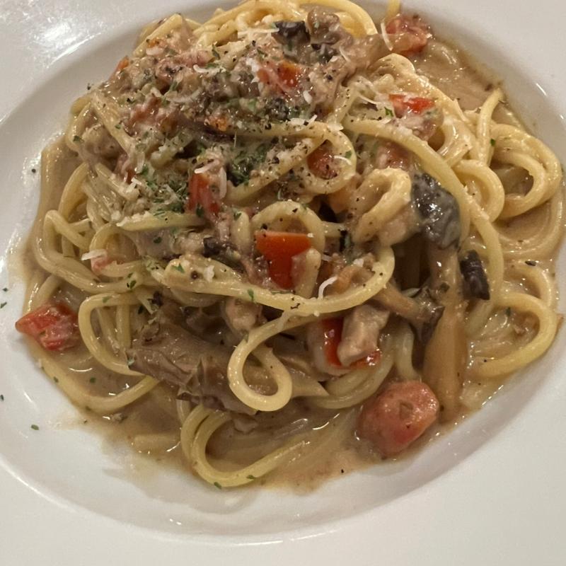 国産豚ときのこのポルチーニクリームソース(ロイヤルホスト西新井大師店)