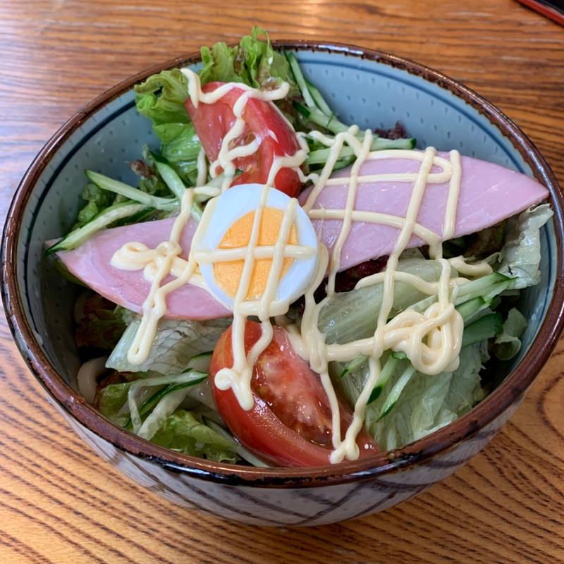 サラダうどん(中村庵)