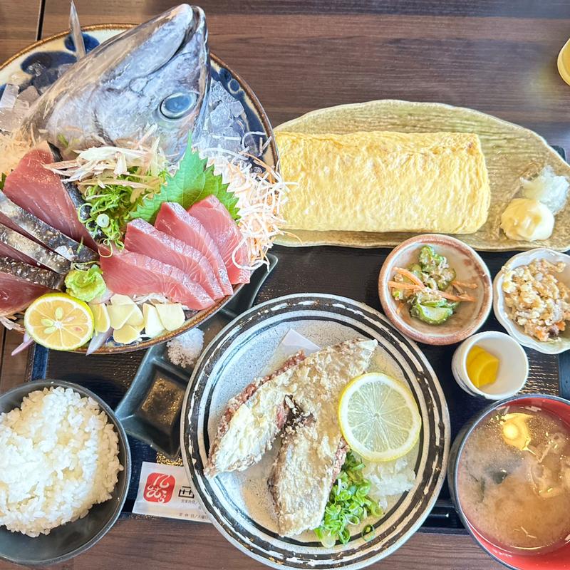 火の玉定食2号(市場レストラン 西村商店)
