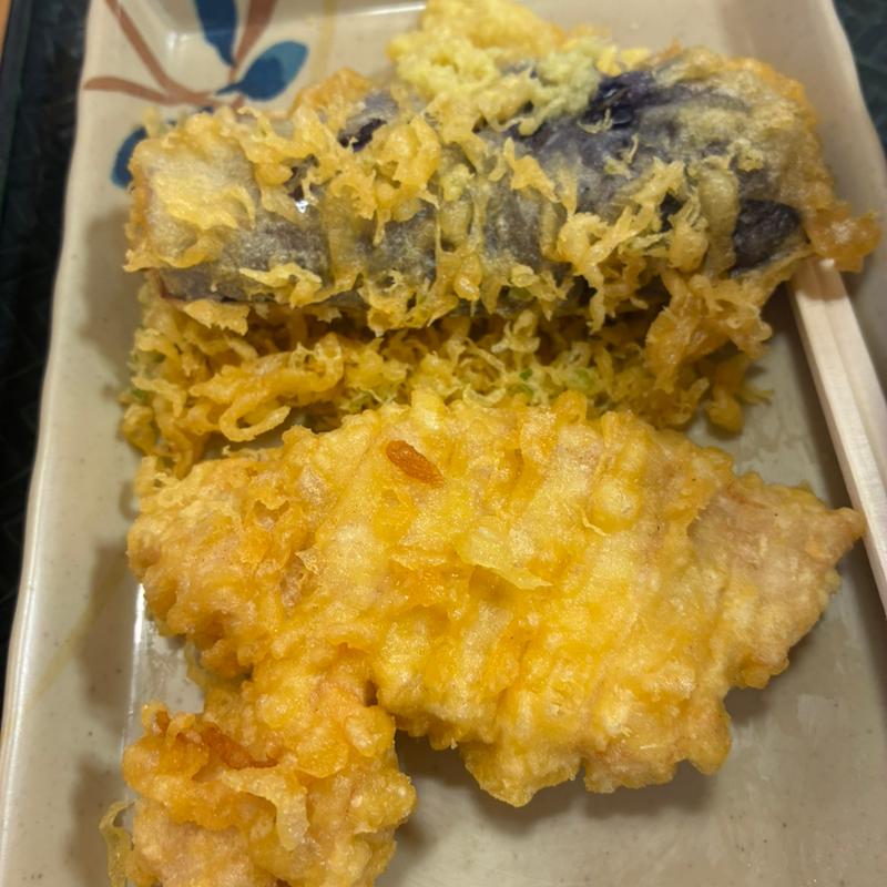 とり天（190）+なす天（170）(はなまるうどん 滋賀東草津店 )