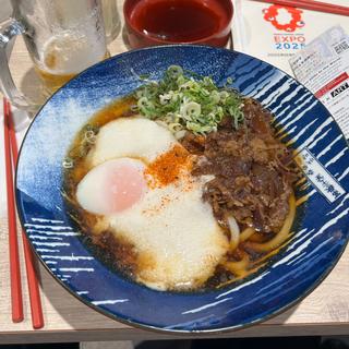 とろ玉肉うどん