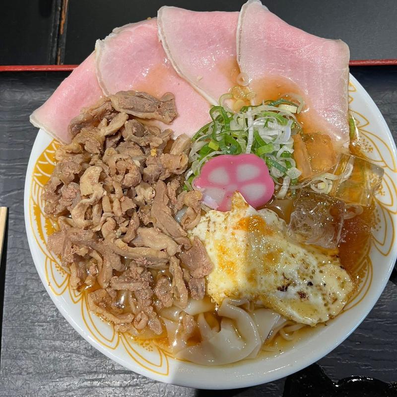 冷たい鶏中華 ワンタン入り チャーシュー(極中華蕎麦ひろた 青森八戸店)