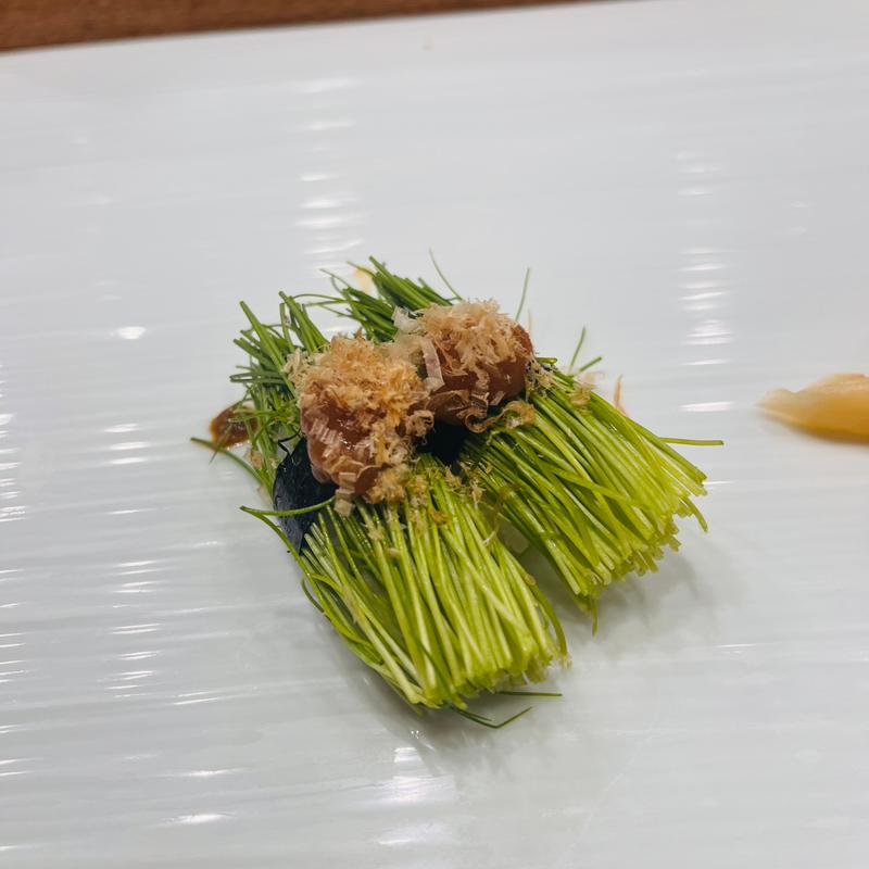 芽ねぎ握り(すしの美登利 旬 代々木上原店)