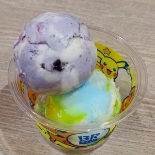 ピカチュウトロピカソーダ・ブルーベリーパンナコッタ