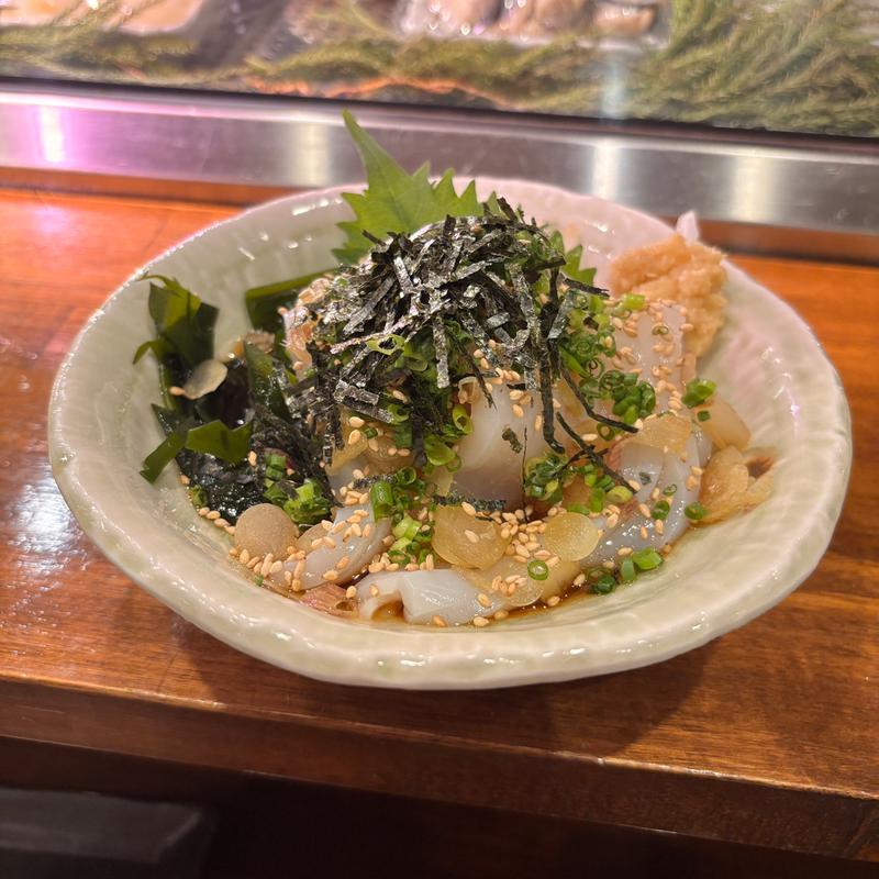 真イカのイカソーメン(寿司厨房 六山)