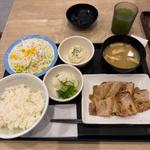厚切り豚焼肉定食　ポテサラ単品