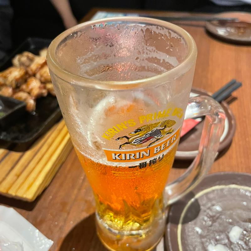 生ビール(くろ〇 名古屋太閤通口駅前店)