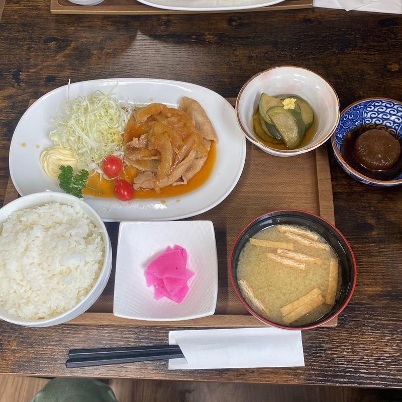 生姜焼き定食(麺や下町食堂)