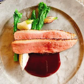 鴨胸肉ソースカラマンシー（ランチコース）