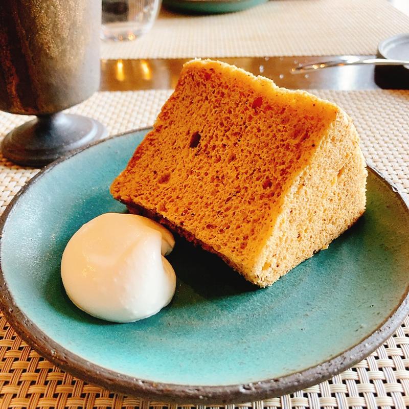 スパイスシフォンケーキ（ランチコース）(douze Miyajima ドゥーズ宮島)
