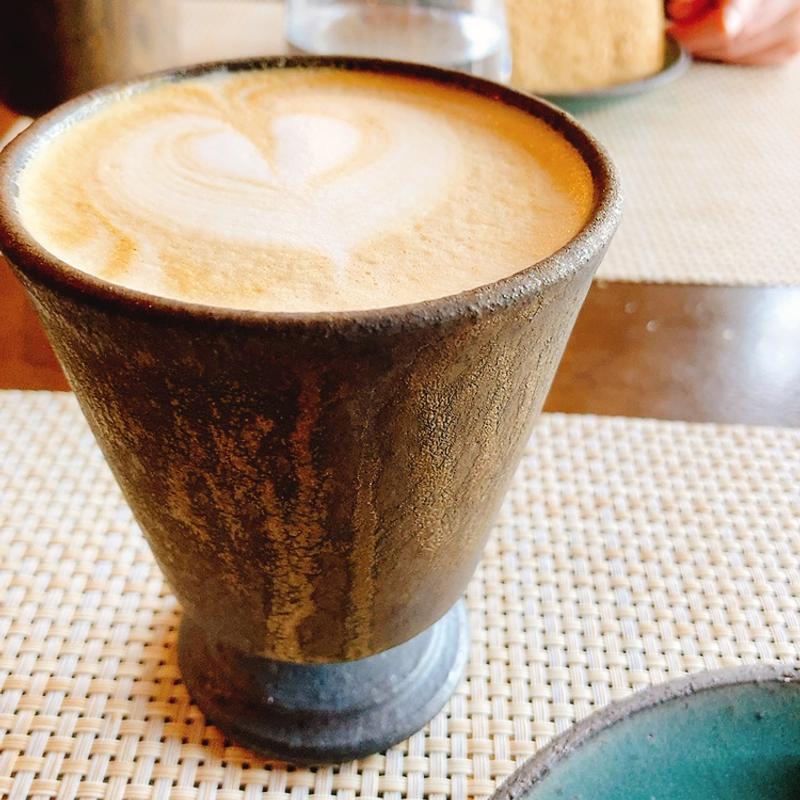 ホットカフェラテ（ランチコース）(douze Miyajima ドゥーズ宮島)