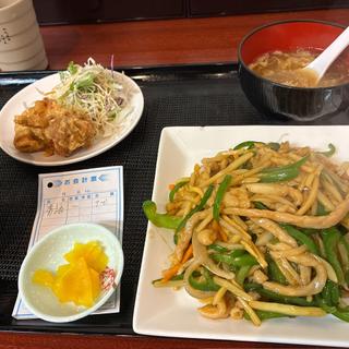 青椒肉絲定食