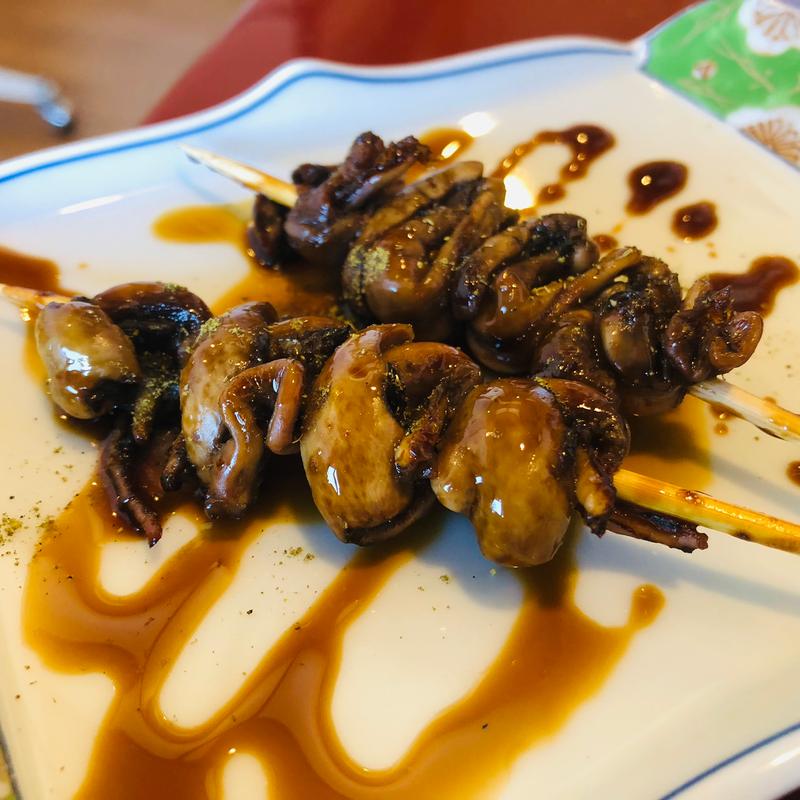 肝串 2本(うなぎ専門店 万のせ)