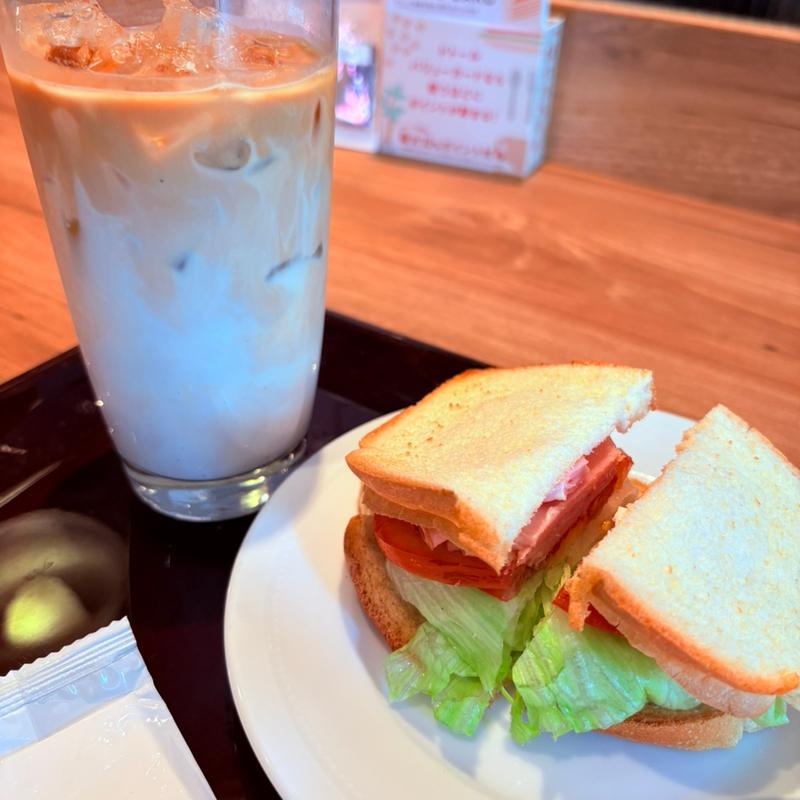 ジャンボンハム・レタスサンド(エクセルシオール カフェ 人形町店)