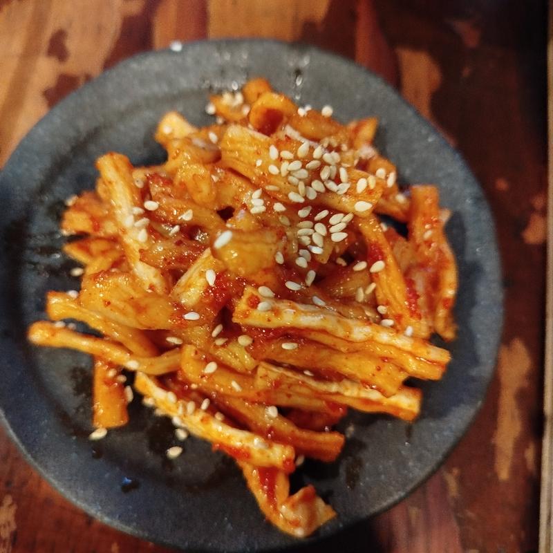 干した大根キムチ(炭火焼肉ホルモン みなみ)