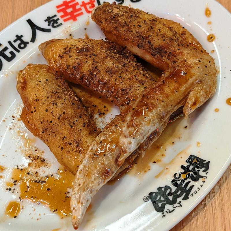 伝説の手羽先3本(タレ)(居酒屋革命 酔っ手羽 川崎仲見世通り店)