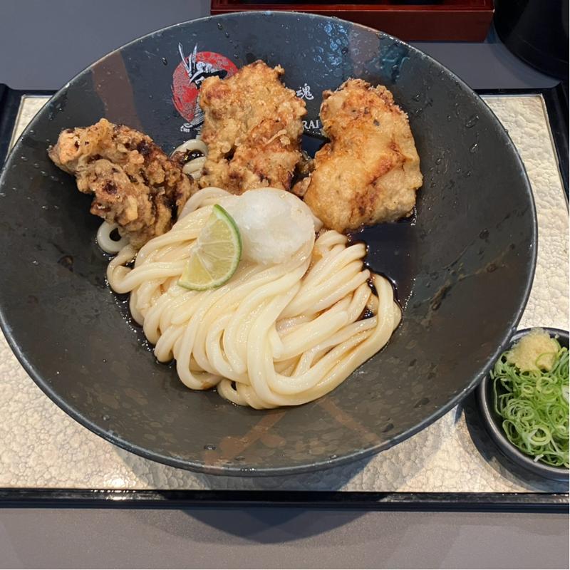 鶏天ぶっかけうどん(うどん魂 侍－SAMURAI－)