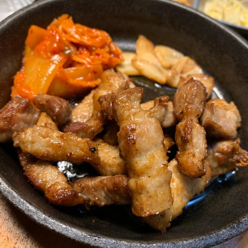 サムギョプサル定食(韓国料理サムシセキ上板橋店)