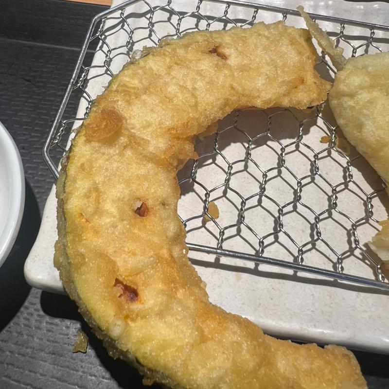 かぼちゃの天ぷら(まきの定食)(まきの西神戸)