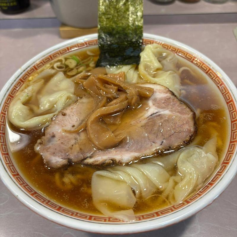 中華そば 大盛り ワンタン3個(春木屋 郡山分店 （はるきや）)