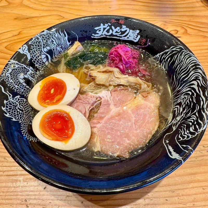 冷やしらーめん味玉(ラー麺ずんどう屋 松原天美我堂)