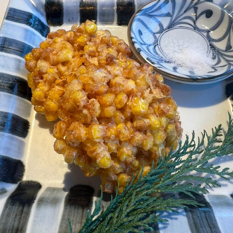 とうもろこしのかき揚げ(つるとんたん UDON NOODLE Brasserie銀座)