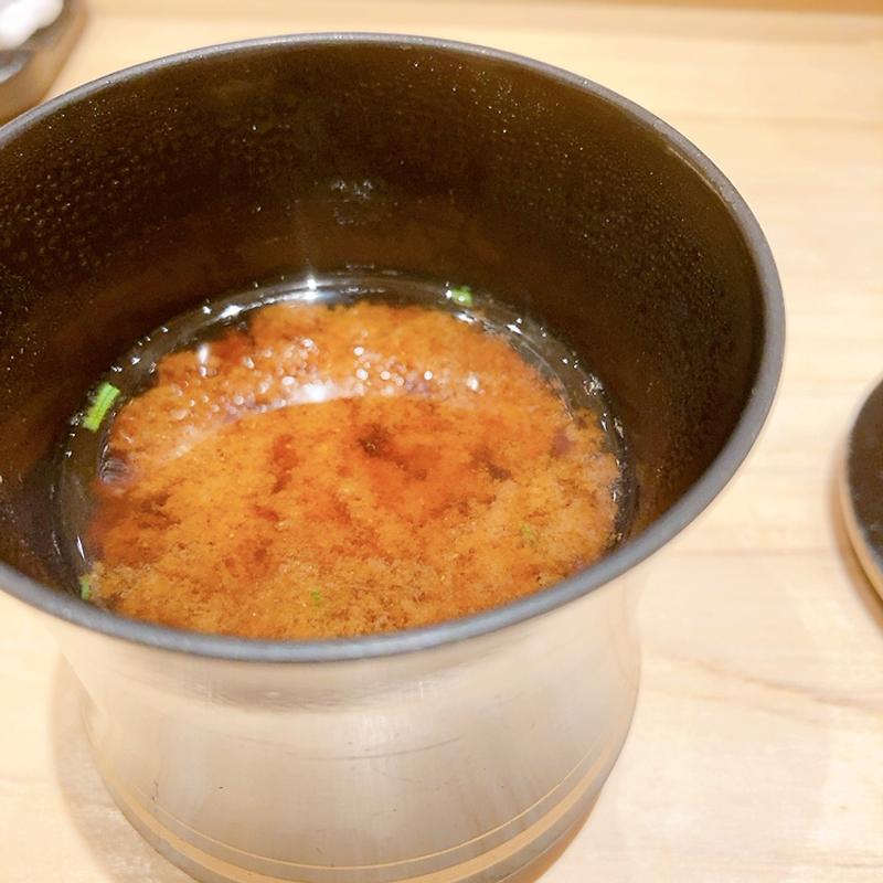 味噌汁（ランチコース）(広島 鮨 まつもと)