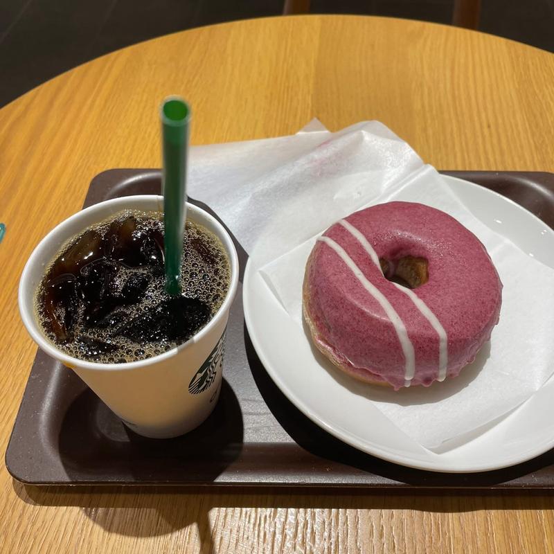 ブルーベリークリームドーナツ(スターバックスコーヒー 芦花公園店)