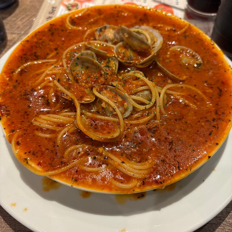 アサリとトマトのスパゲッティ(ホームズパスタ 池袋東口店)