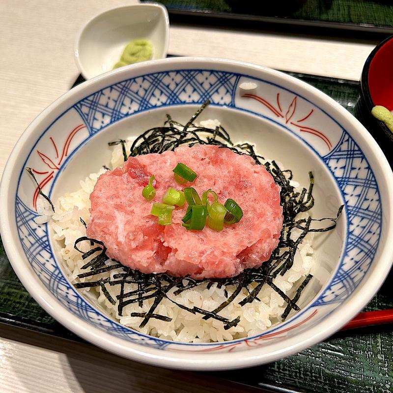 ネギトロ丼 ミニそばセット(らら亭 定禅寺通店)