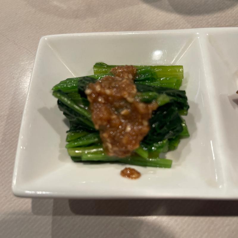 お通し　ごまほうれん草(石亭 )