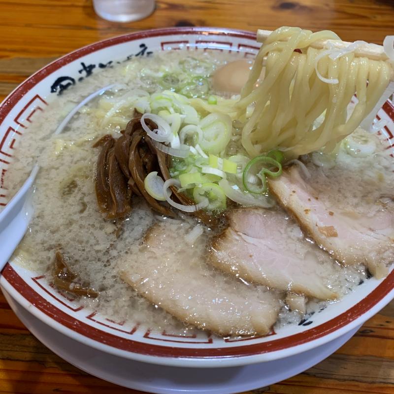 中華そば味玉(こってり背脂)(中華そば専門 田中そば店 足立本店)