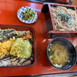 ミニ天重とミニざるそばセット