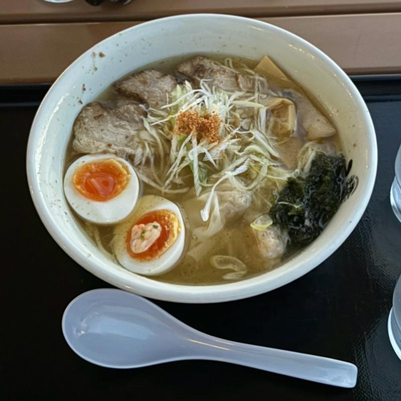 塩らーめん 贅沢盛り(ひるがお アクアシティお台場店)