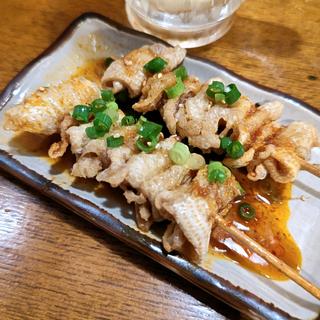 鶏皮串揚げ(辛口)