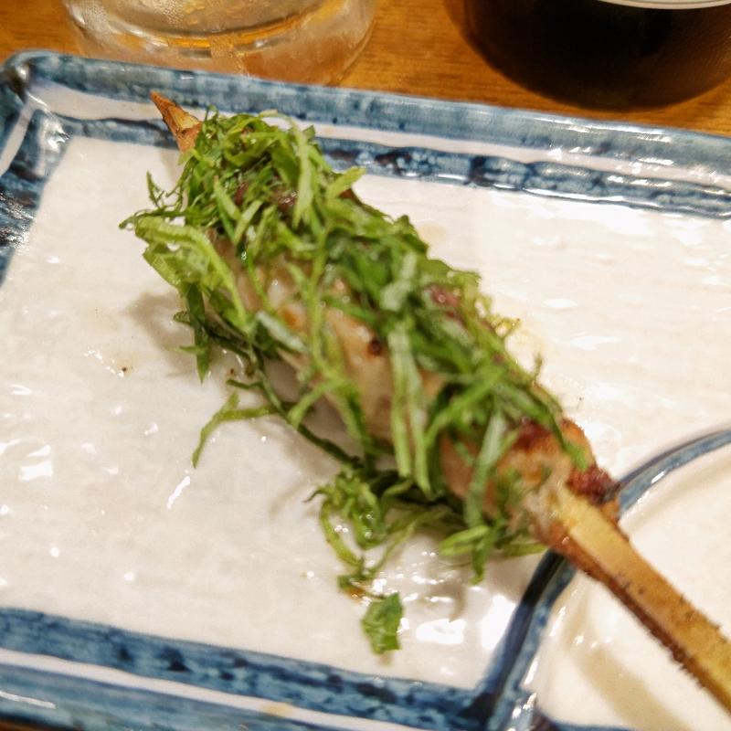つくね 梅しそ串(焼鳥じらい屋 伊勢佐木町店)