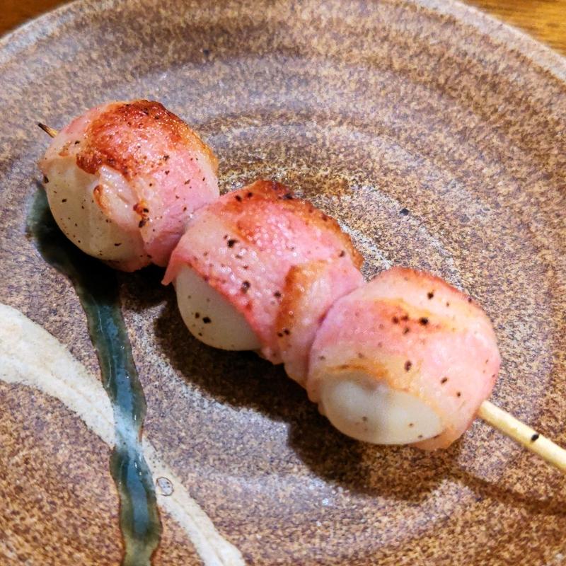うずらベーコン串(焼鳥じらい屋 伊勢佐木町店)