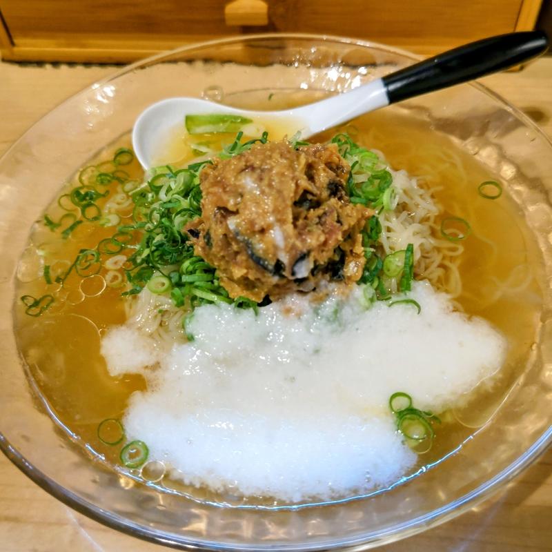 冷やし 鰯なめろうそば(麺屋M)