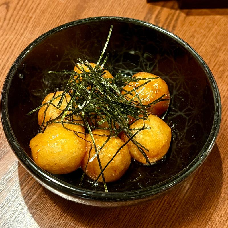 北海道の定番　いももちバター醤油(居酒屋 写楽)